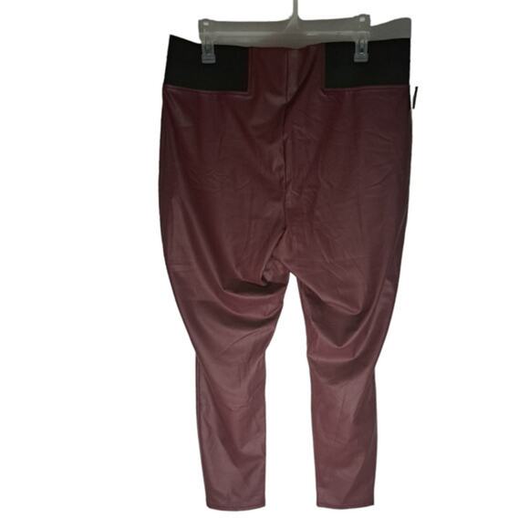 simply vera brown imitation leather pants size 2X - Picture 2 of 4